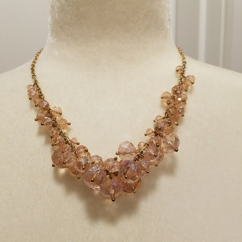 Crystal beaded necklace
